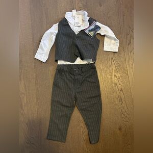 $5 add on H&M White Shirt with Pinstripe Detail